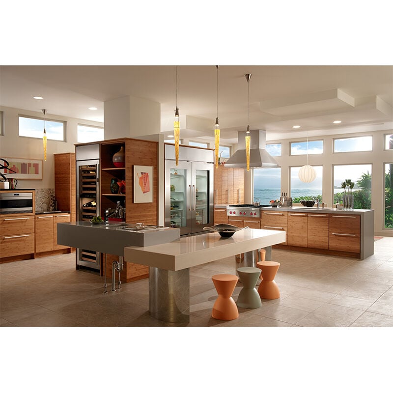 Wolf 42 in. Ducted Chimney Style Range Hood with 2 LED Lights - Stainless Steel, , hires