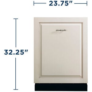 GE 24 in. Top Control Flush-Mount Dishwasher with 51 dBa Sound Level & Condensate Dry - Custom Panel Ready, Custom Panel Required, hires