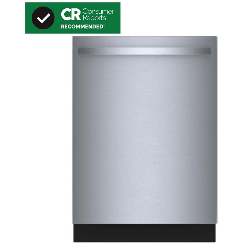 Bosch 800 Series 24 in. Top Control Smart Dishwasher with 42 dBa Sound Level, 3rd-Rack & CrystalDry - Stainless Steel, Stainless Steel, hires