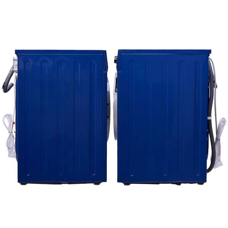 Equator 24 in. 1.9 cu. ft. Electric Front Load All-in-One Laundry Center with Sanitize Cycle & Sensor Dry - Blue, Blue, hires