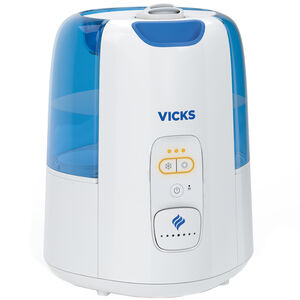 Vicks Cool & Warm Mist Humidifier with 3 Speed Settings & Removable Tank - White, , hires