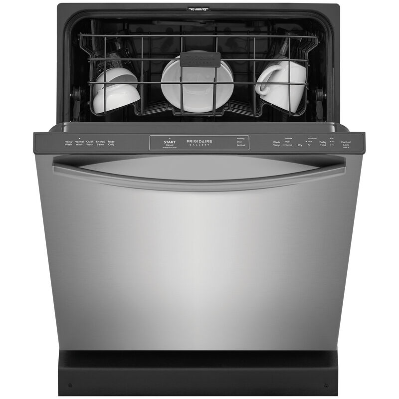 Frigidaire Gallery 24 in. Top Control Dishwasher with 52 dBa Sound Level - Stainless Steel, , hires