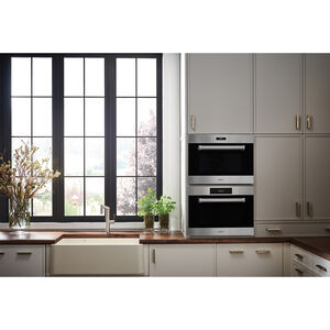 Wolf E Series 24 in. 1.7 cu. ft. Steam Electric Single Wall Oven with Standard Convection - Stainless Steel, , hires