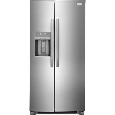 Frigidaire Gallery 36 in. 22.2 cu. ft. Counter Depth Side-by-Side Refrigerator with Ice & Water Dispenser - Stainless Steel | GRSC2352AF
