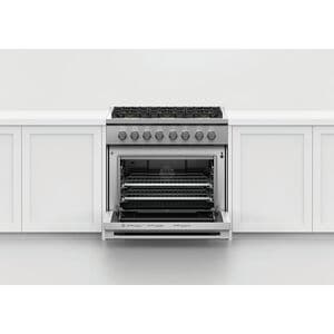 Fisher & Paykel Series 7 Professional 36 in. 5.3 cu. ft. Standard Convection Gas Range with 6 Sealed Burners - Stainless Steel, , hires