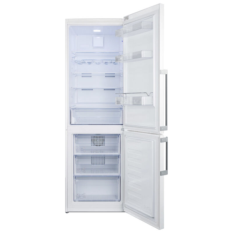 Summit Thin Line Series 24 in. 11.3 cu. ft. Counter Depth Bottom Freezer Refrigerator - White, , hires