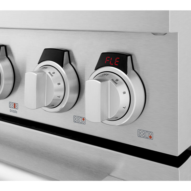 SKS 48 in. 7.9 cu. ft. Smart Standard Convection Double Oven Gas Range with 6 Sealed Burners & Griddle - Stainless Steel, , hires