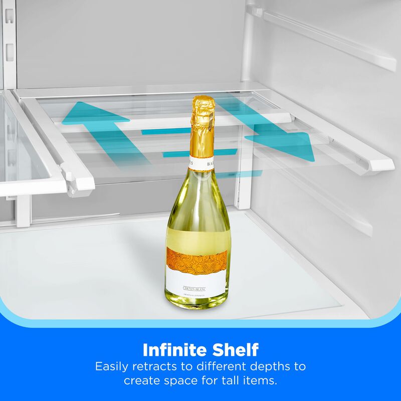 Midea 36 in. 29.3 cu. ft. Smart Garage-Ready French Door Refrigerator with One Touch Auto Fill Water Dispenser - Stainless Steel, , hires