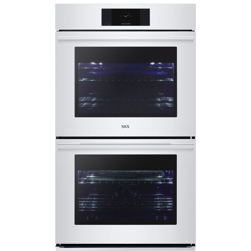 SKS Transitional 30 in. 9.4 cu. ft. Smart Top Control SteamElectric Double Wall Oven with True European Convection - Stainless Steel, , hires