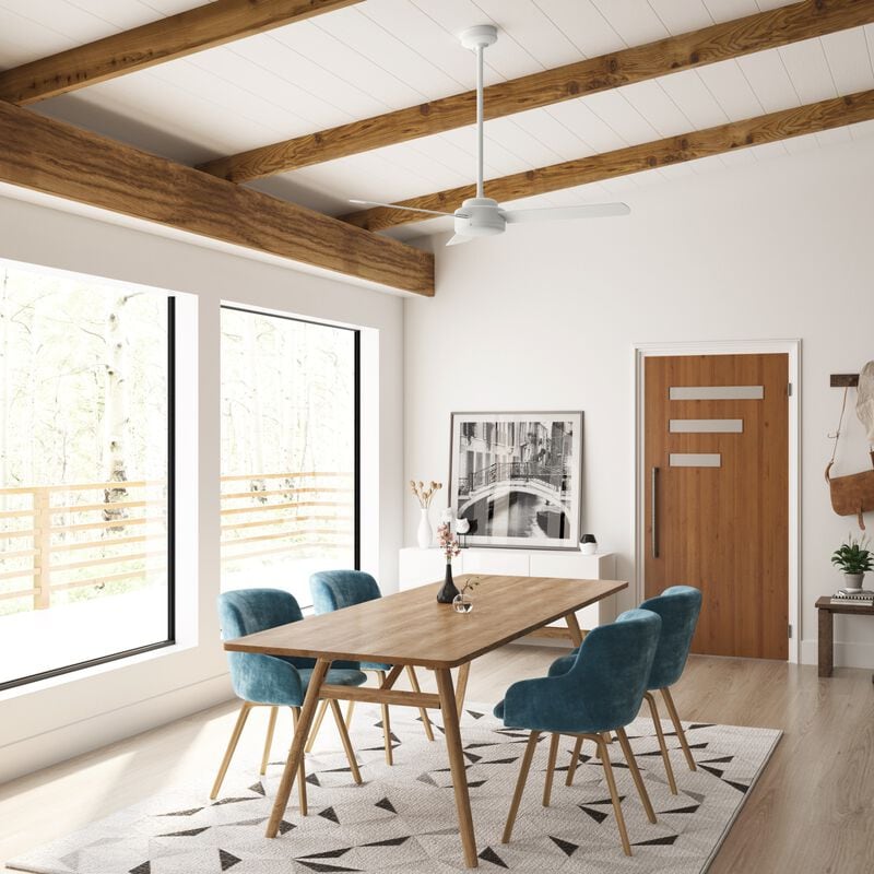Hunter 52" Presto Ceiling Fan and Wall Control - Matte White, Matte White, hires