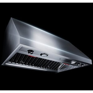 JennAir Pro-Style 36 in. Ducted Canopy Pro Style Style Range Hood with 600 CFM, 4 Fan Speeds & 2 Halogen Lights - Stainless Steel, , hires