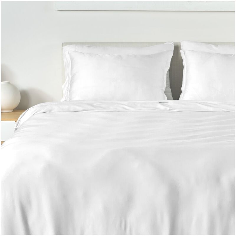 BEDGEAR Performance Duvet & 2pc Sham Set, Solid, White, Queen, , hires