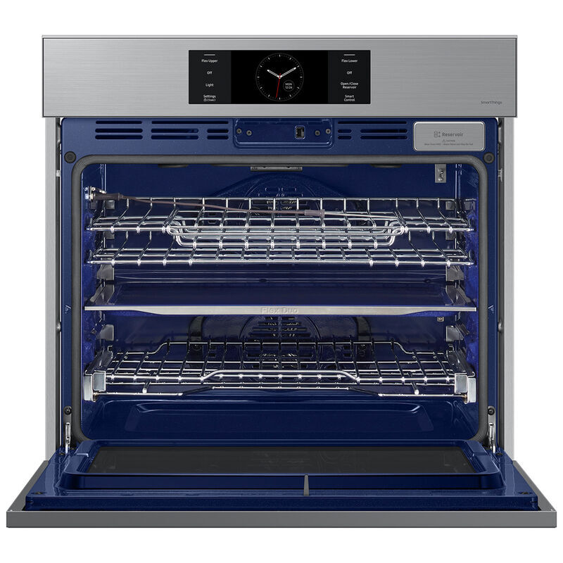 Samsung Bespoke 30 in. 5.1 cu. ft. Smart Steam Electric Single Wall Oven with Dual Convection - Stainless Steel, , hires
