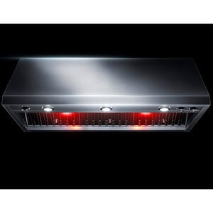 JennAir Pro-Style 48 in. Ducted Canopy Pro Style Style Range Hood with 1200 CFM, 4 Fan Speeds & 3 Halogen Lights - Stainless Steel, , hires