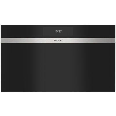 Wolf M Series 30 in. 2.4 cu. ft. Electric Wall Oven with Dual Convection & Steam Clean - Black | CSOP3050CM/B