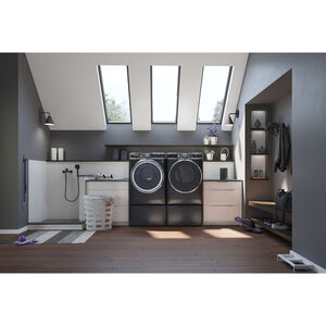 GE 16 in. Pedestal for Washers - Carbon Graphite, , hires