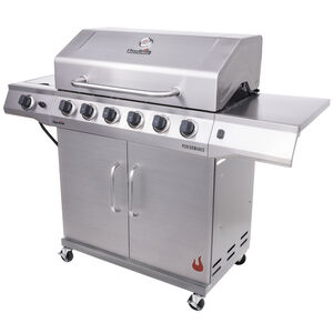 CharBroil Grill Performance Series 6-Burner Propane Grill with Side Burner - Stainless Steel, , hires
