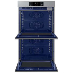 Samsung Bespoke 30 in. 10.2 cu. ft. Smart Top Control SteamElectric Double Wall Oven with Dual Convection - Stainless Steel, , hires