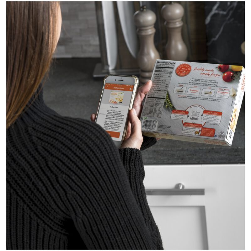 GE Profile 24 in. 2.2 cu. ft. 1100W Smart Built-In Microwave with Sensor Cooking - Stainless Steel, , hires