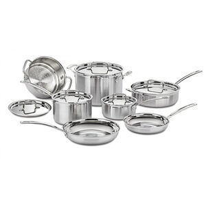 Cuisinart Multi-Clad Professional 12 Piece Set - Stainless Steel, , hires
