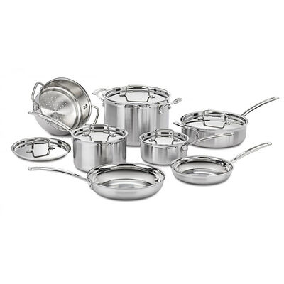 Cuisinart Multi-Clad Professional 12 Piece Set - Stainless Steel | MCP-12N