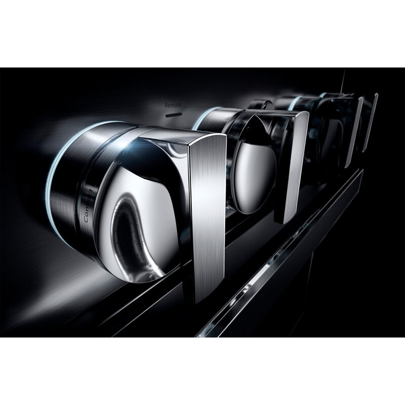 JennAir Noir Series 30 in. 4.1 cu. ft. Smart True European Convection Dual Fuel Range with 4 Sealed Burners - Stainless Steel, , hires