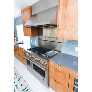 JennAir Pro-Style 48 in. Ducted Canopy Pro Style Style Range Hood with 1200 CFM, 4 Fan Speeds & 3 Halogen Lights - Stainless Steel, , hires