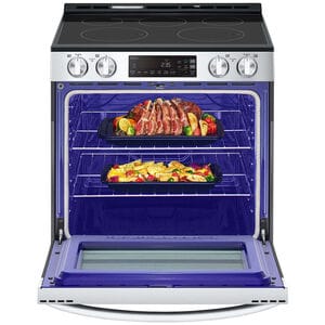 LG 30 in. 6.3 cu. ft. Smart Slide-In Electric Range with Radiant Burners - PrintProof Stainless Steel, , hires