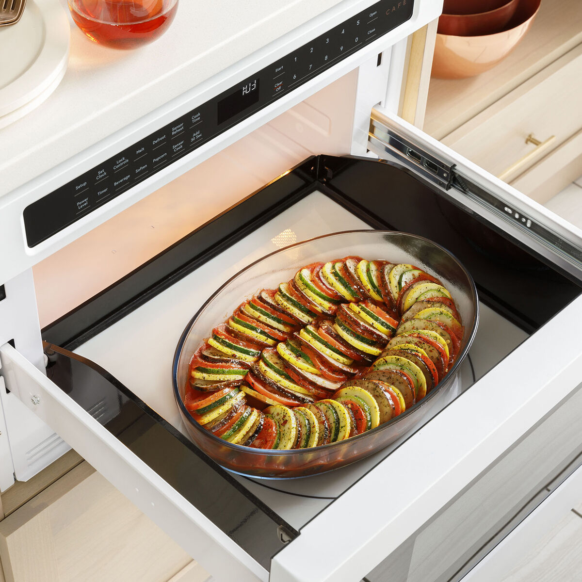 Cafe 24 in. 1.2 cu. ft. 1000W Drawer Microwave with Sensor Cooking