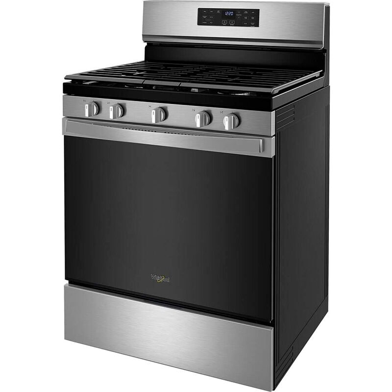 Whirlpool 30 in. 5 cu. ft. Air Fry Standard Convection Gas Range with 5 Sealed Burners - Stainless Steel, , hires