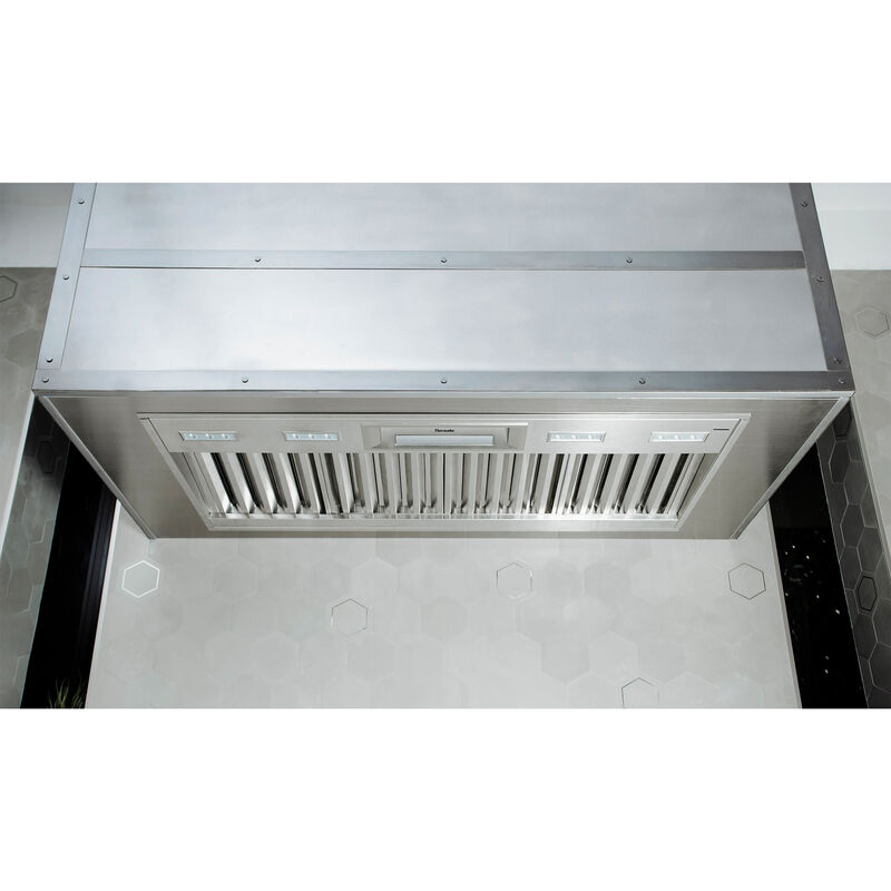 Thermador Professional Series 54 in. Smart Ducted Standard Style Range Hood with 4 Fan Speeds & 4 LED Lights - Stainless Steel, , hires