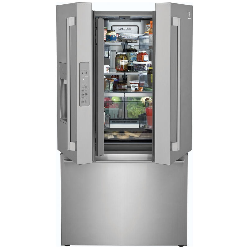 Electrolux 36 in. 22.6 cu. ft. Counter Depth French Door Refrigerator with Ice & Water Dispenser - Stainless Steel, , hires