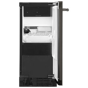 KitchenAid 15 in. Built-In Undercounter Ice Maker with 25 lb. Ice Storage, Auto-Defrost & Digital Control - Black Ore, Black Ore, hires