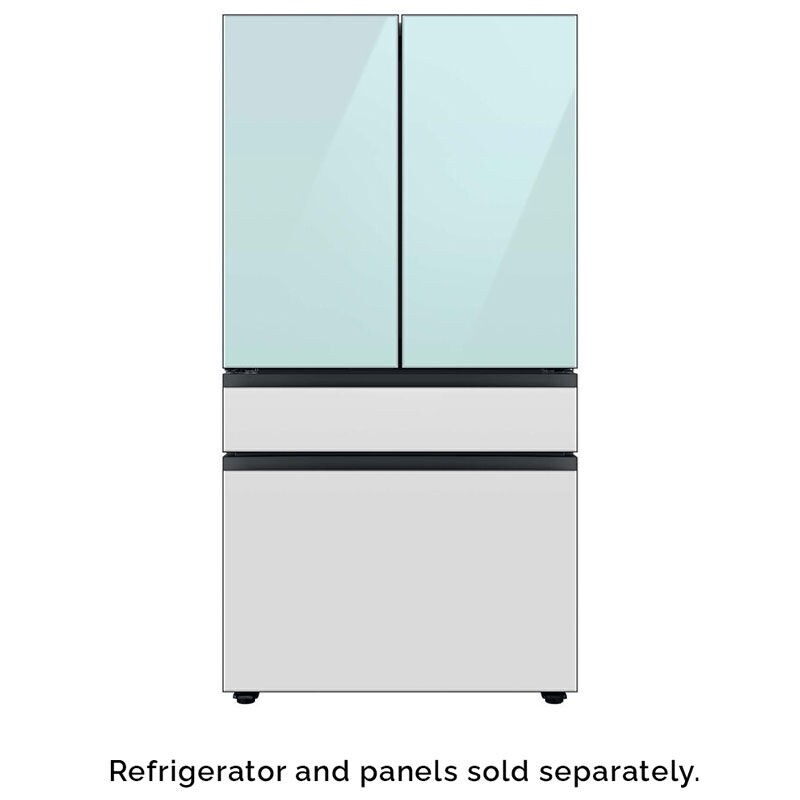 Samsung Bespoke 4-Door French Door Bottom Panel for Refrigerators - White Glass, , hires