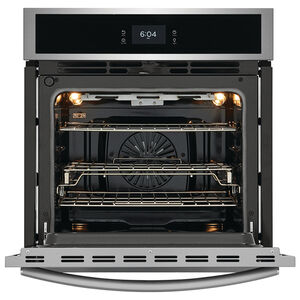 Frigidaire Gallery 27 in. 3.8 cu. ft. Steam Electric Single Wall Oven with True European Convection - Stainless Steel, Stainless Steel, hires
