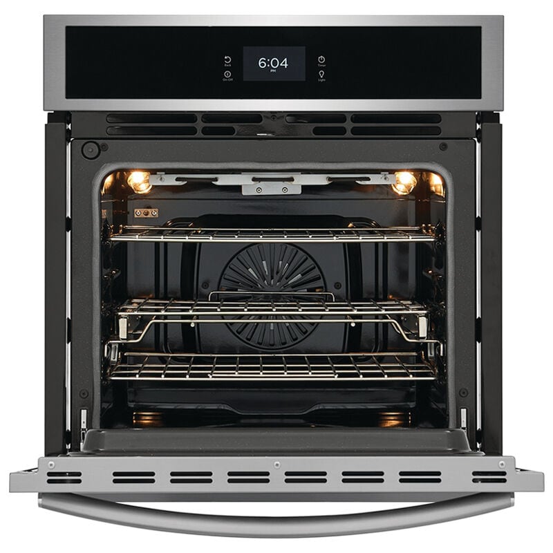 Frigidaire Gallery 27 in. 3.8 cu. ft. Steam Electric Single Wall Oven with True European Convection - Stainless Steel, Stainless Steel, hires