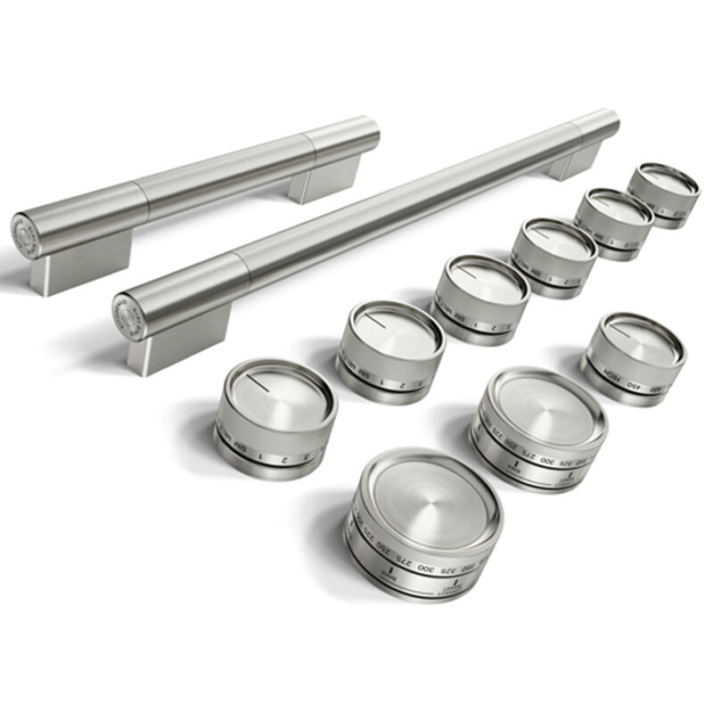 KitchenAid Handle and Knob Hardware Accessory Kit for 48 in. Commercial-Style Induction Range - Stainless Steel, , hires