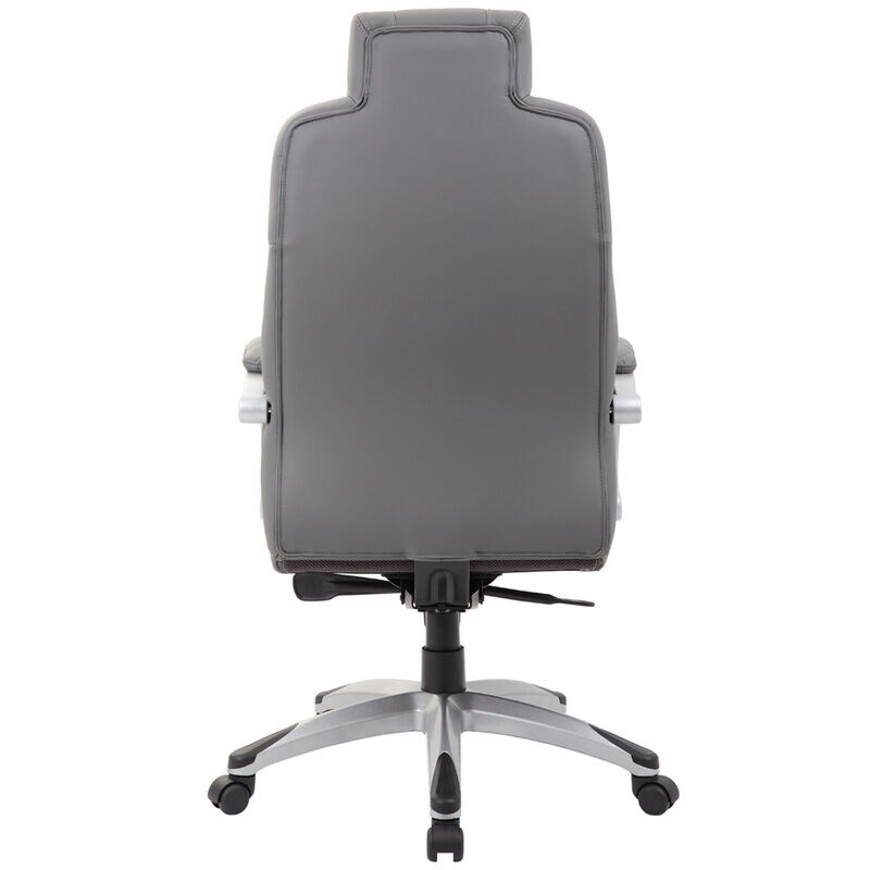 Boss Executive Hinged Arm Caressoft Chair - Gray, , hires