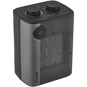 Pelonis 1500W Ceramic Space Heater with 3 Heat Settings & Overheat Safety Shut-Off - Black, , hires