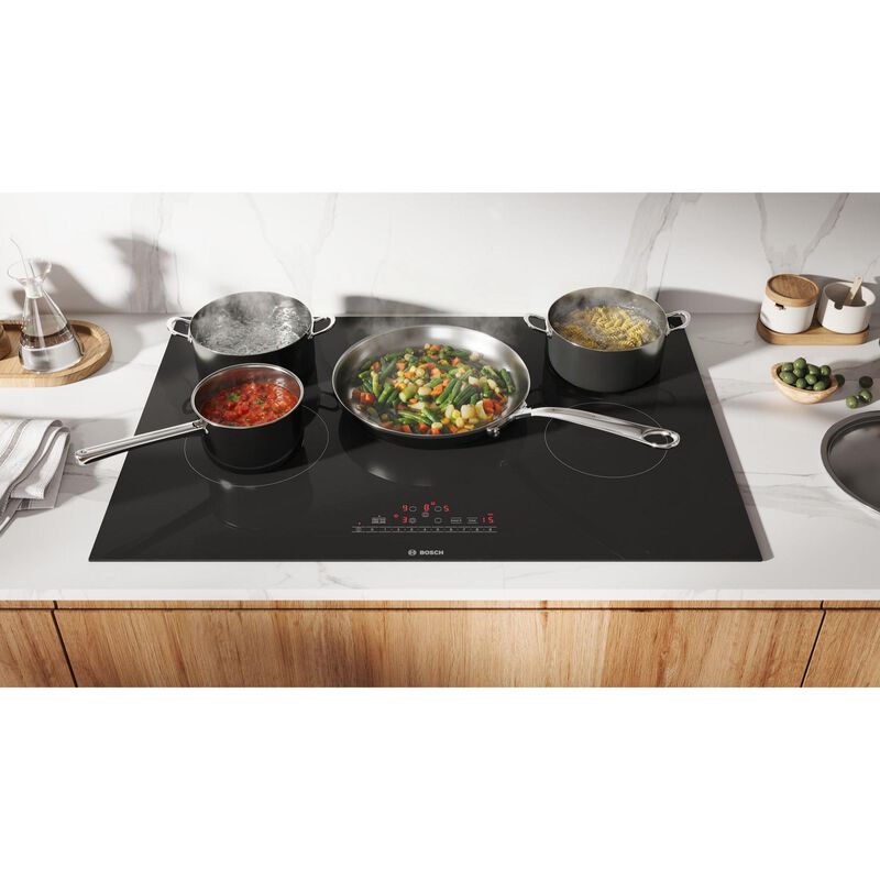 Bosch 800 Series 30 in. 5-Burner Electric Cooktop with Power Burner - Black, , hires