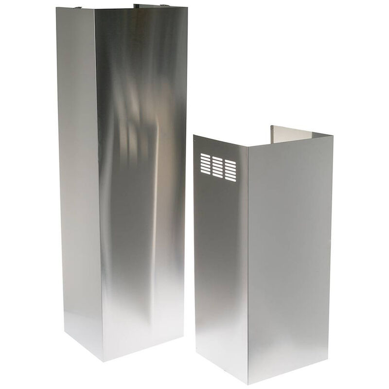 GE 12 ft. Ceiling Duct Cover Kit for Range Hoods - Stainless Steel, , hires