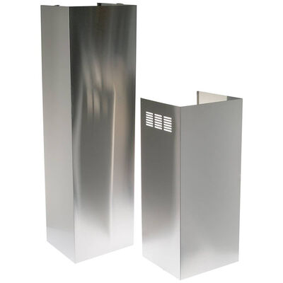 GE 12 ft. Ceiling Duct Cover Kit for Range Hoods - Stainless Steel | UX12DC9SLSS