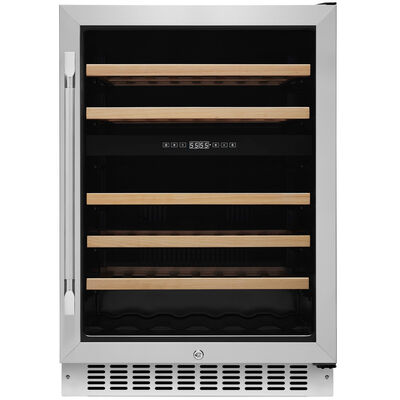 Dacor 24 in. Compact Built-In Wine Cooler with 45 Bottle Capacity, Dual Temperature Zone & Digital Control - Silver Stainless | HWC242R