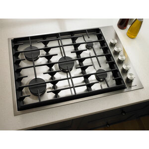 JennAir Euro-Style 30 in. 5-Burner Natural Gas Cooktop with Simmer Burner & Power Burner - Stainless Steel, , hires