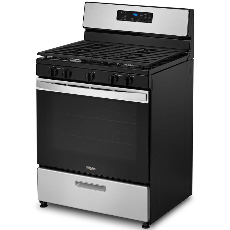 Whirlpool 30 in. 5.1 cu. ft. Gas Range with 5 Sealed Burners - Stainless Steel, Stainless Steel, hires