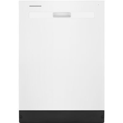 Whirlpool 24 in. Built-In Dishwasher with Top Control, 55 dBA Sound Level, 14 Place Settings, 4 Wash Cycles & Sanitize Cycle - White | WDP560HAMW