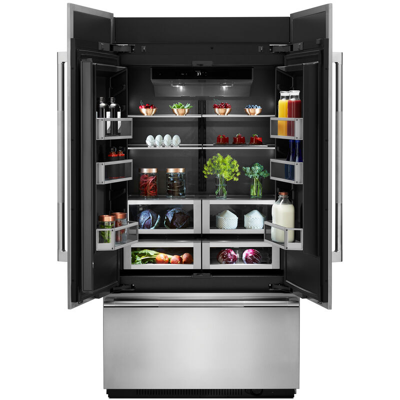 JennAir 42 in. 24.2 cu. ft. Built-In Counter Depth French Door Refrigerator- Custom Panel Ready, , hires