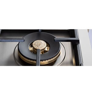 Bertazzoni Professional Series 48 in. 6-Burner Natural Gas Rangetop with Griddle, Simmer Burner & Power Burner - Stainless Steel, , hires