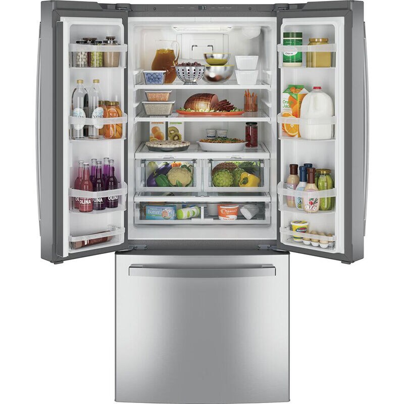 Ge 30 inch french door refrigerator top