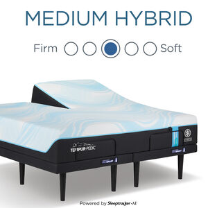 Tempur-Pedic LuxeBreeze 2.0 Medium Hybrid Split Head King Size Mattress, , hires
